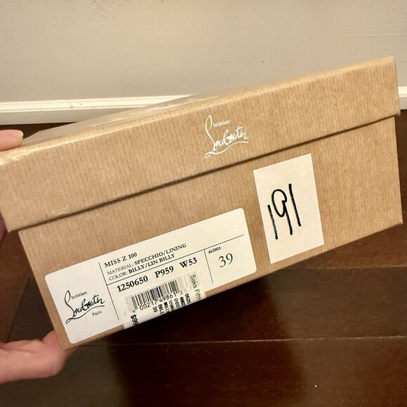 christian louboutin miss z mirror pink leather pumps 100mm - Picture 9 of 9